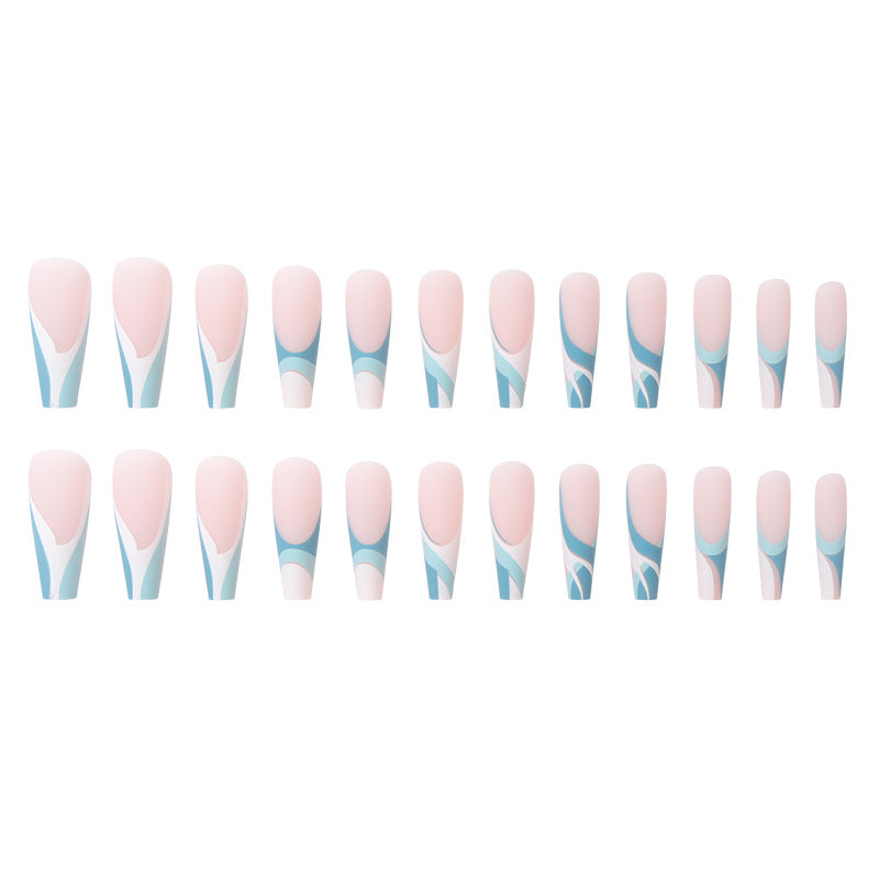 Stylish Geometric Press-On Nails Kalsten