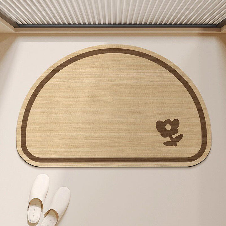 Absorbent Quick-Dry Bamboo-Style Cloud-Shaped Bath Mat