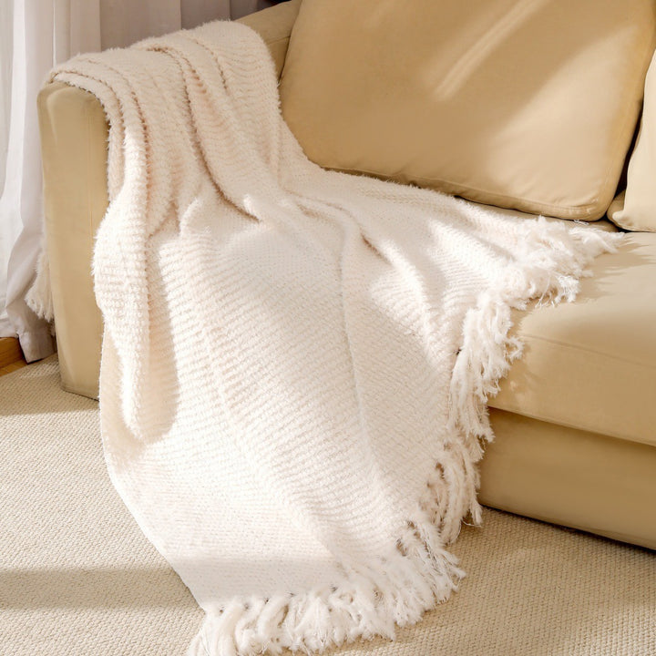 Soft Textured Throw Blanket Kalsten