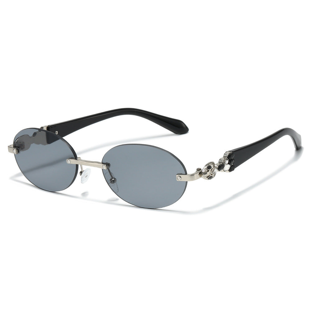 Fashion-Forward Decorative Oval Sunglasses Kalsten