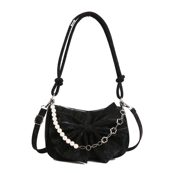 Elegant Bow-Embellished Handbag Kalsten