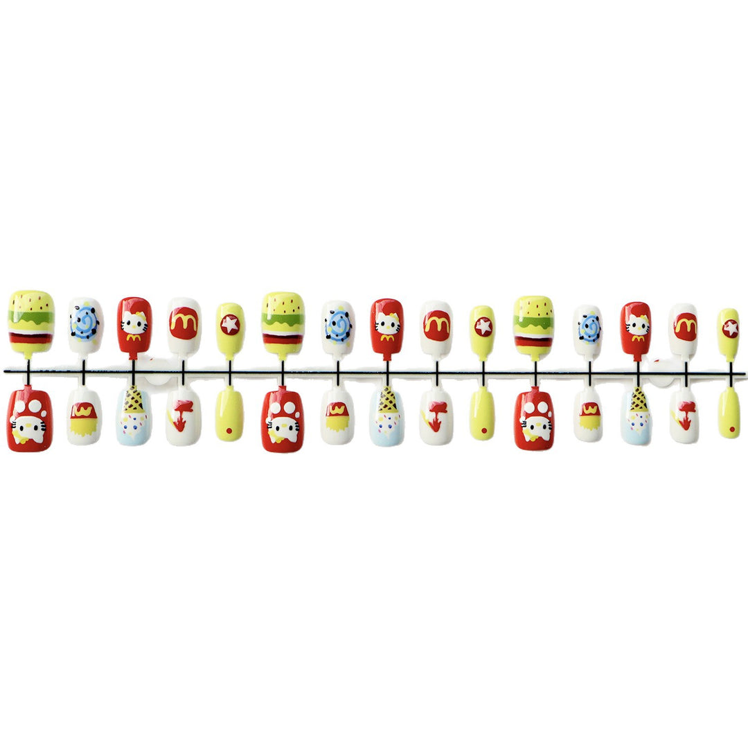 Whimsical Cartoon-Inspired Press-On Nail Set