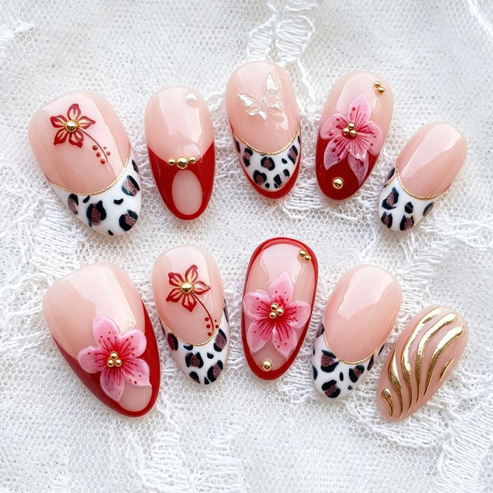 Decorative Floral Nail Art Set