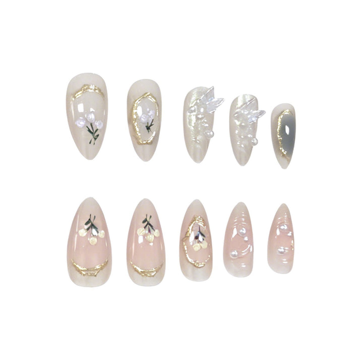 Elegant Decorative Gel Nail Enhancements Kalsten
