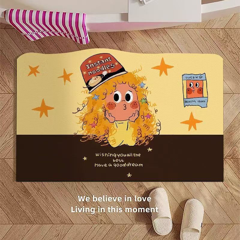 Whimsical Cartoon-Themed Bath Mat