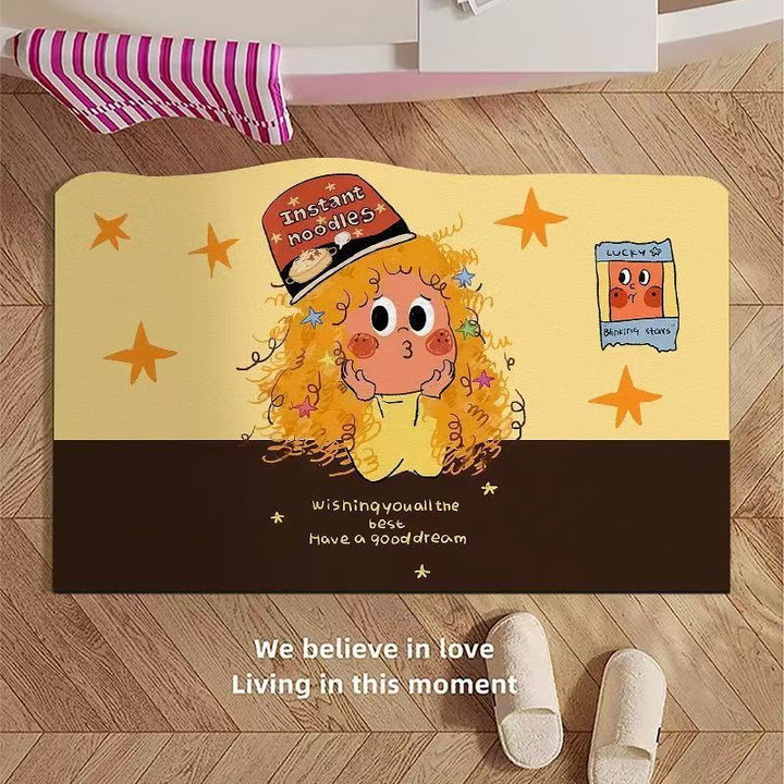 Whimsical Cartoon-Themed Bath Mat