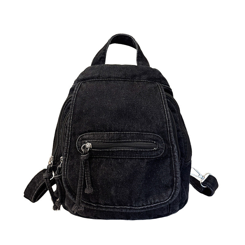 Stylish Denim Mini Backpack Kalsten