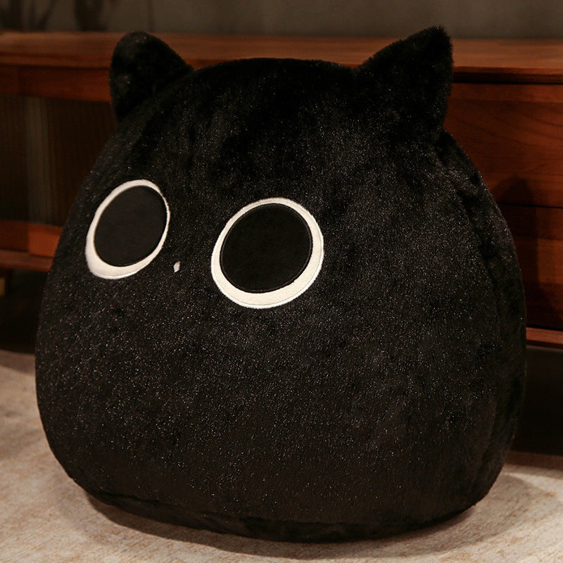 Cozy plush floor seat pouf in cat shape with shape-retaining filling
