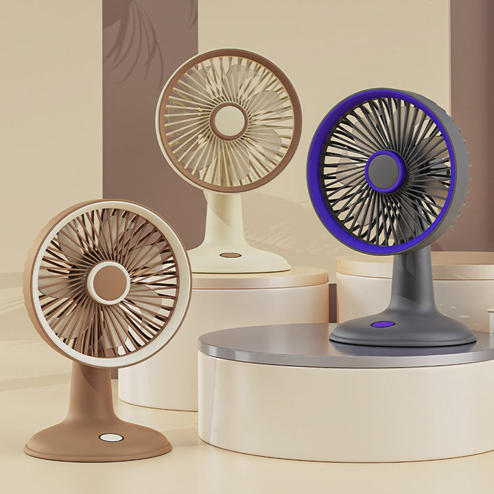 Ladies compact fan with integrated USB connection Kalsten