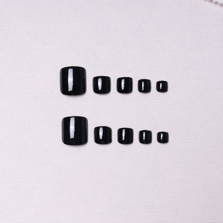 Elegant Glossy Press-On Toenails
