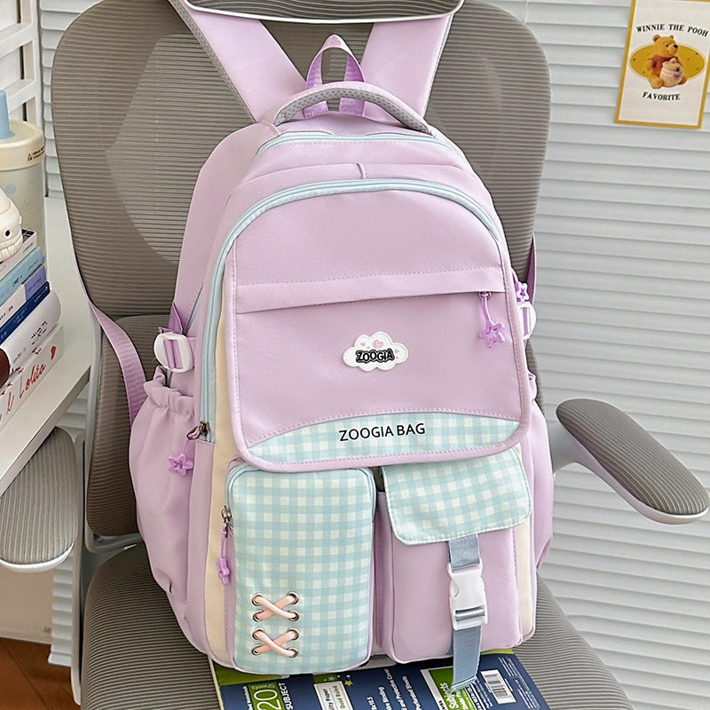 Stylish Multi-Pocket School Backpack Kalsten