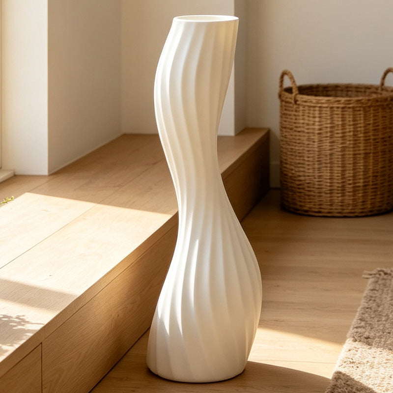 Elegant Twisted Decorative Floor Vase Kalsten