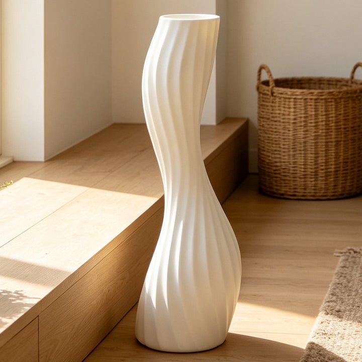 Elegant Twisted Decorative Floor Vase Kalsten