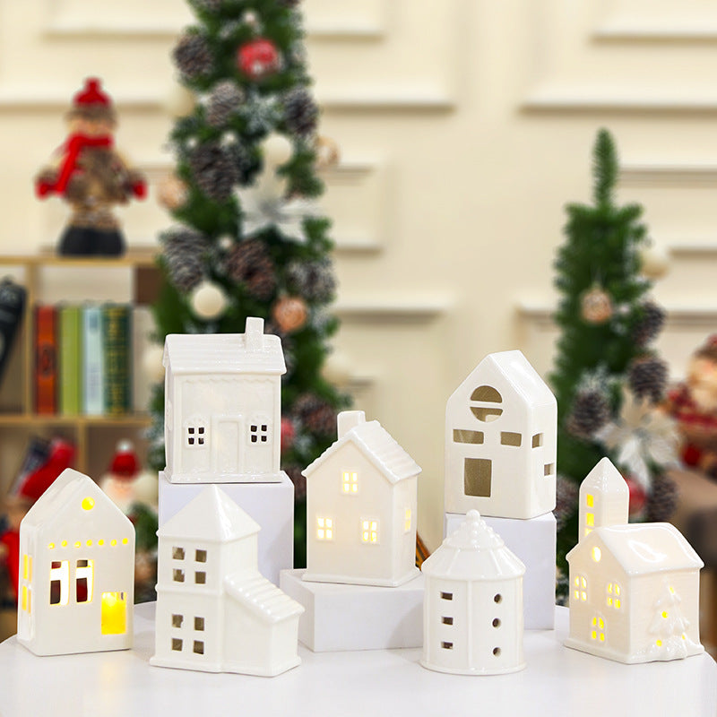 Decorative Ceramic House Lantern Kalsten 1790310210