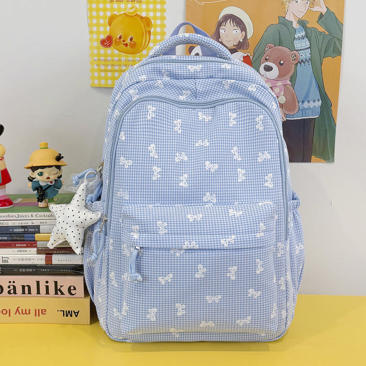 Cute Bow-Embellished Casual Backpack Kalsten