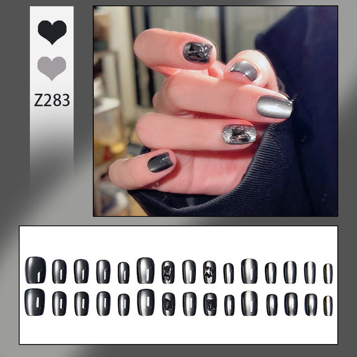 Artificial nails with trendy metallic design Kalsten