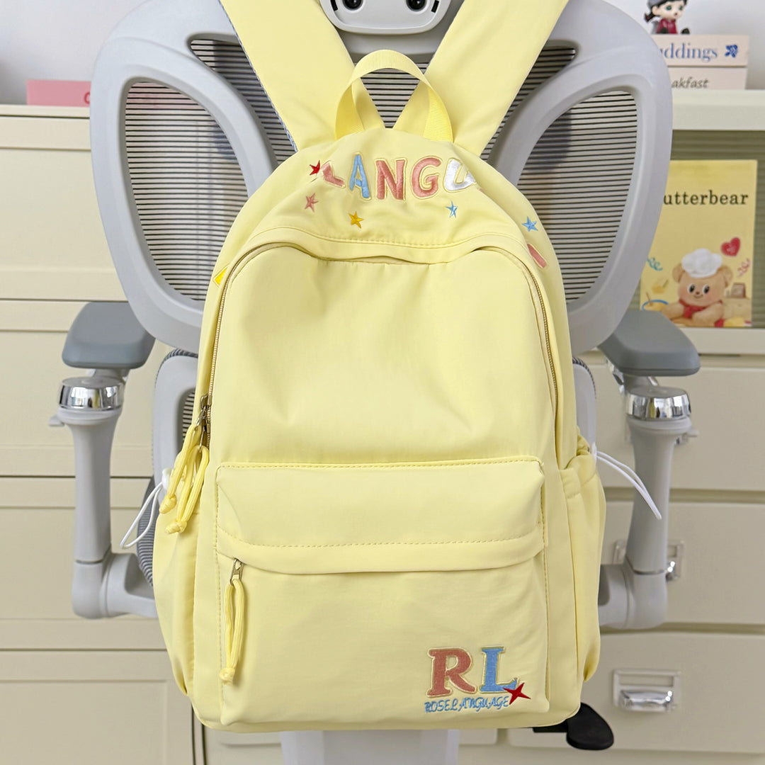 Stylish Embroidered Graphic Backpack Kalsten