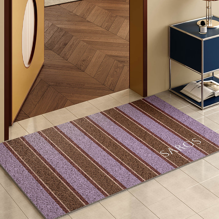 Decorative Striped Entryway Mat