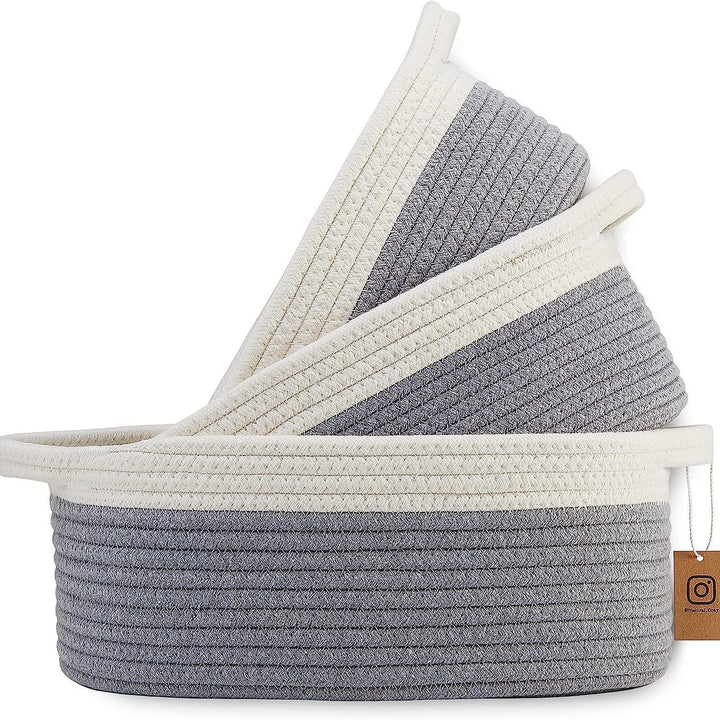 Ladies durable and stylish storage basket in layered look Kalsten