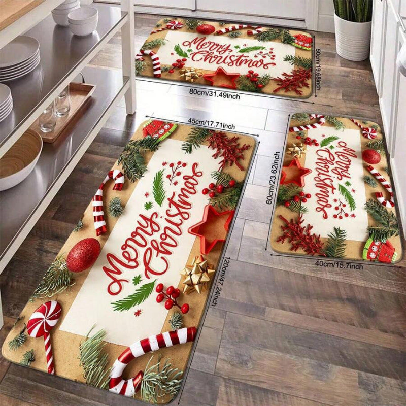 Festive Christmas Kitchen Mat Kalsten