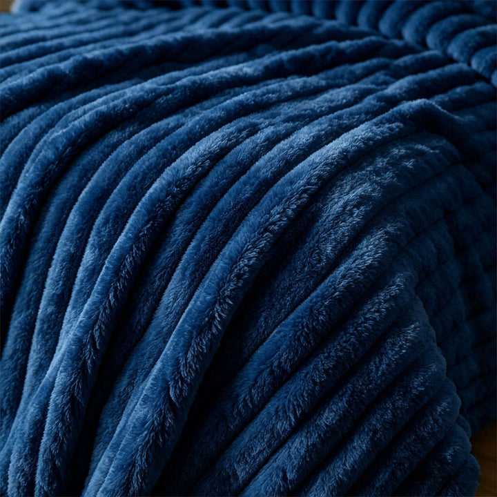 Plush Textured Throw Blanket