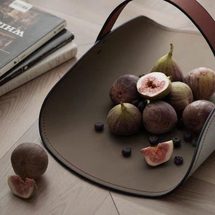 Stylish Leather Magazine Holder