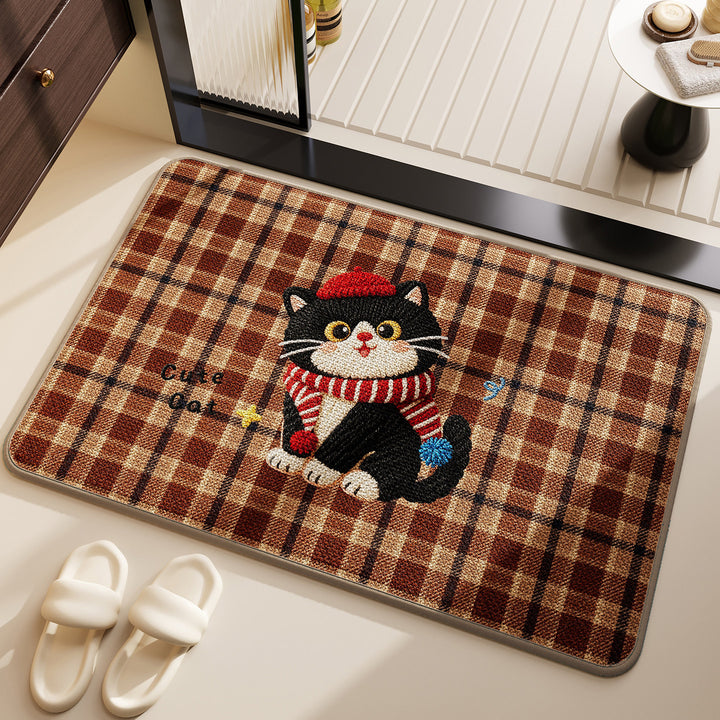 Playful Dog-Themed Bath Mat Kalsten