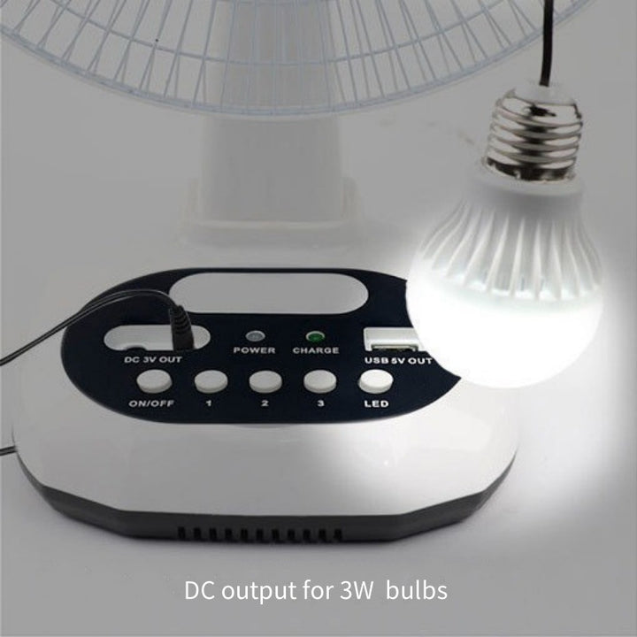 Women Solar-Powered Table Fan with USB Charging and Flexible Tilt Mechanism Kalsten