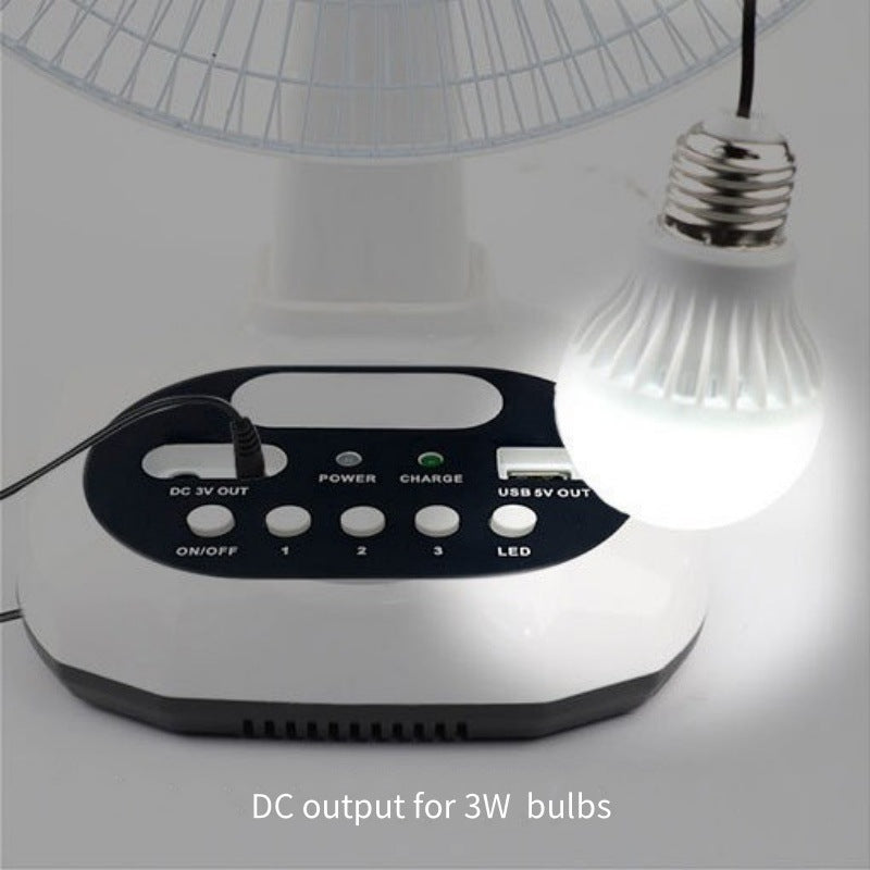 Women's solar-powered fan with LED lights and USB charging function Kalsten