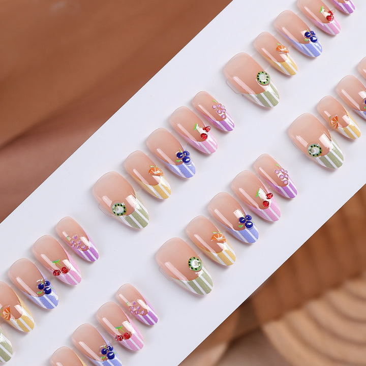 Decorative Fruit-Themed Press-On Nails kalsten