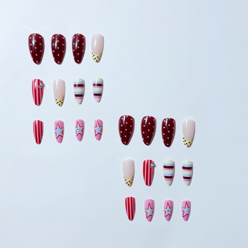 Artful Nail Set with Festive Patterns Kalsten