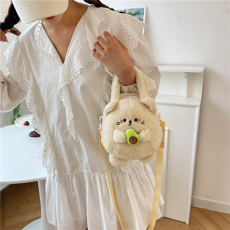 Plush Bunny-Themed Mini Backpack