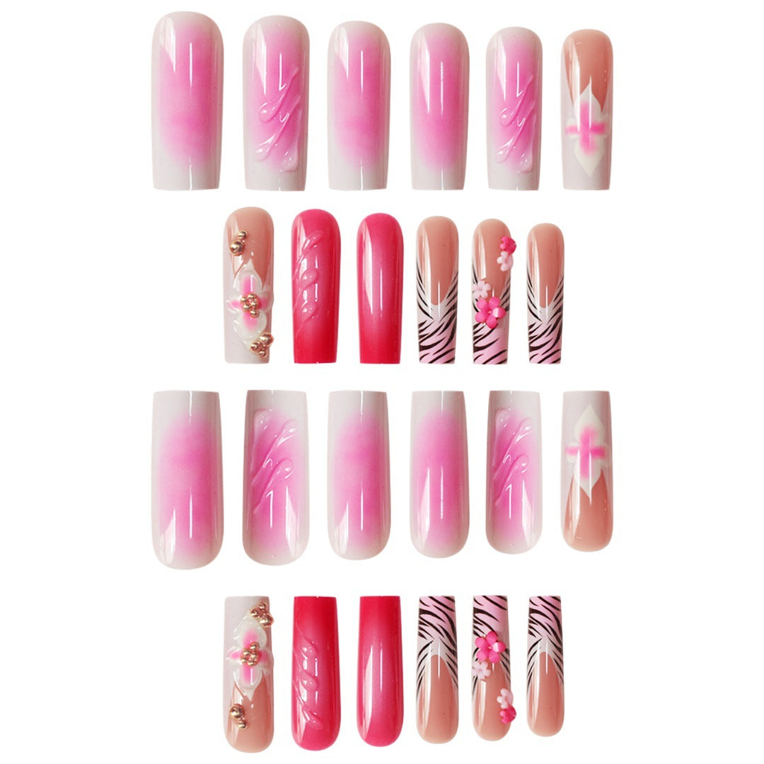 Floral 3D Nail Art Extensions Kalsten