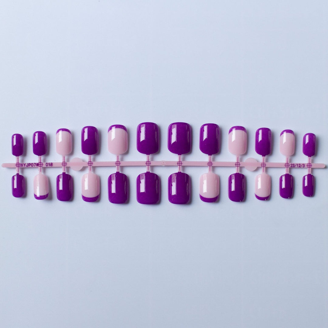 Stylish French Tip Nail Art Set