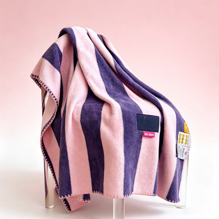 Polka Dot Fleece Throw Blanket