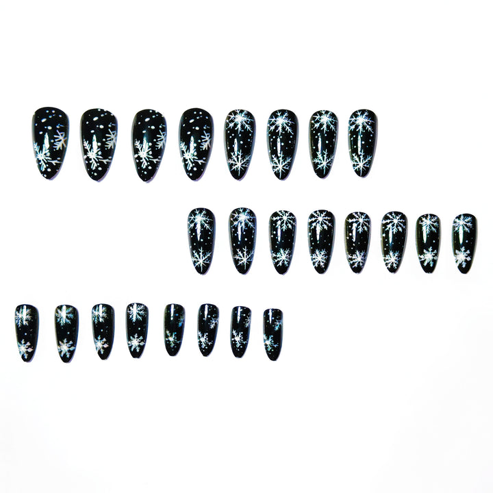 Artistic Winter Snowflake Nail Art Kalsten