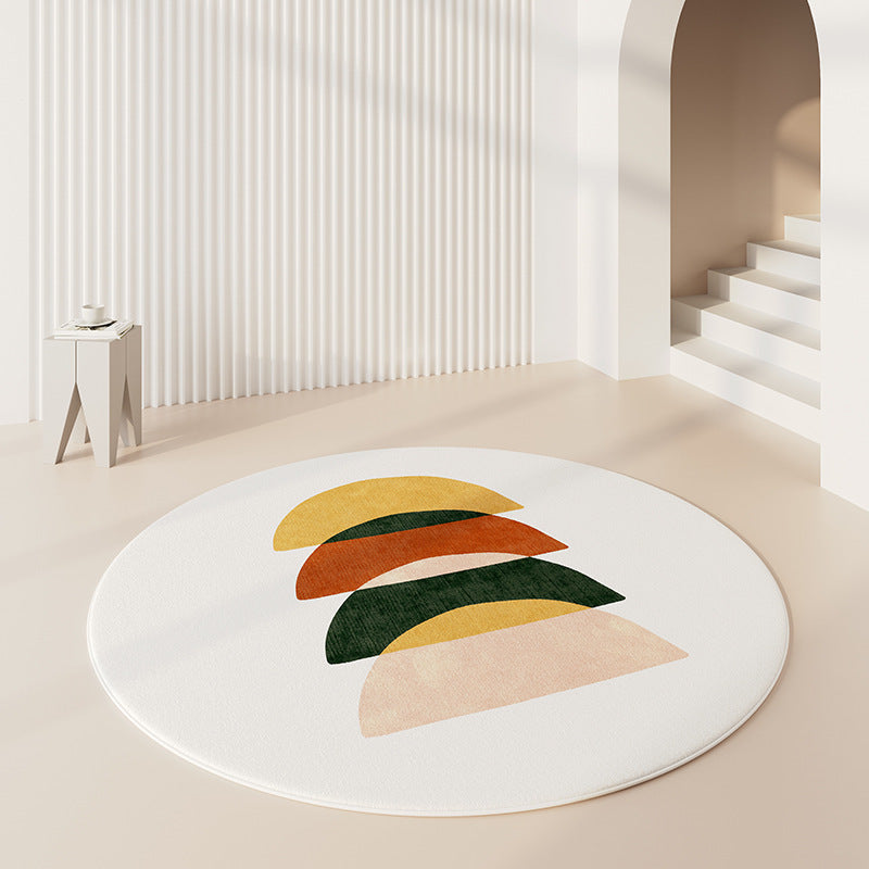 Round Graphic Area Rug Kalsten