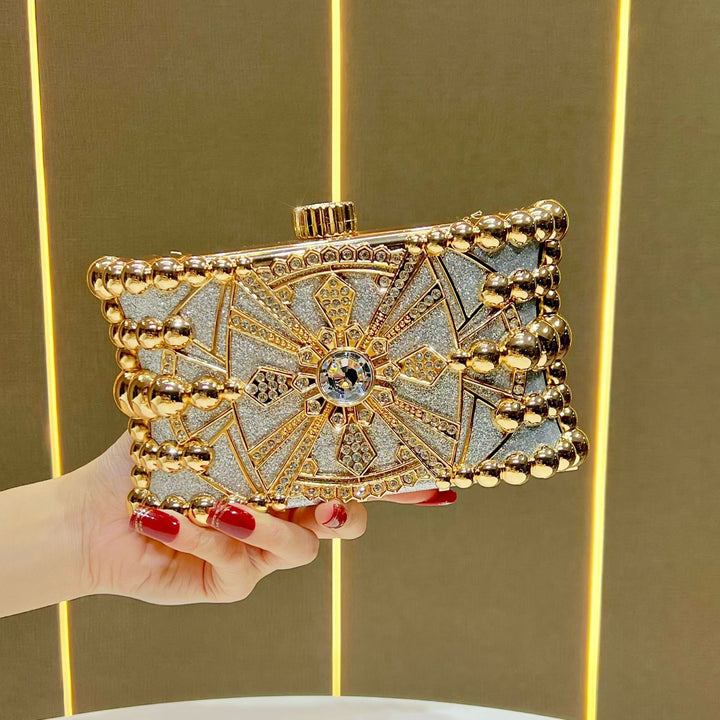 Glitzy Decorative Evening Clutch