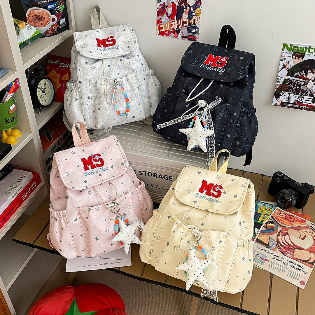 Stylish Star-Embellished Backpack Kalsten 1791205507