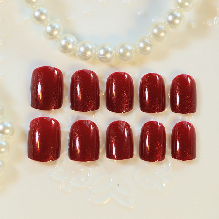 Glossy Press-On Nail Art with Elegant Finish Kalsten