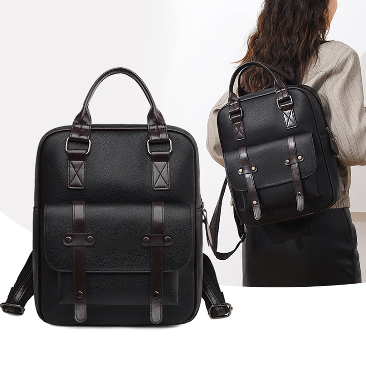 Structured Leather Backpack Kalsten