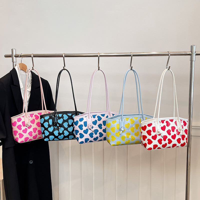 WoCasual Heart-Patterned Tote Bag Kalsten