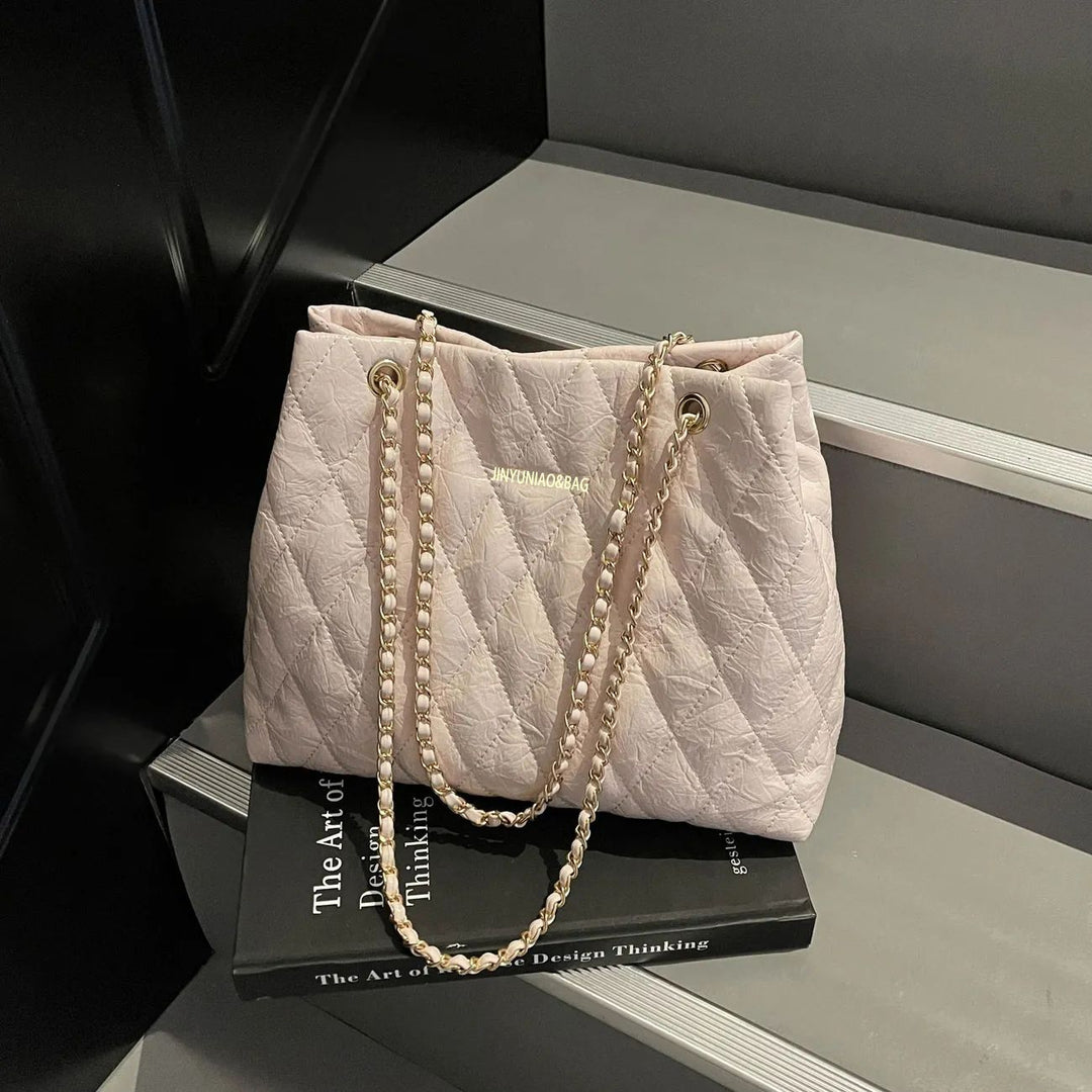 Quilted Chain-Handle Handbag Kalsten