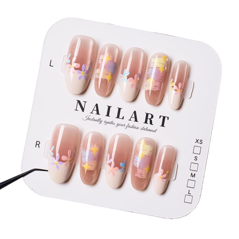 Premium Decorative Press-On Nail Set Kalsten 1787395382