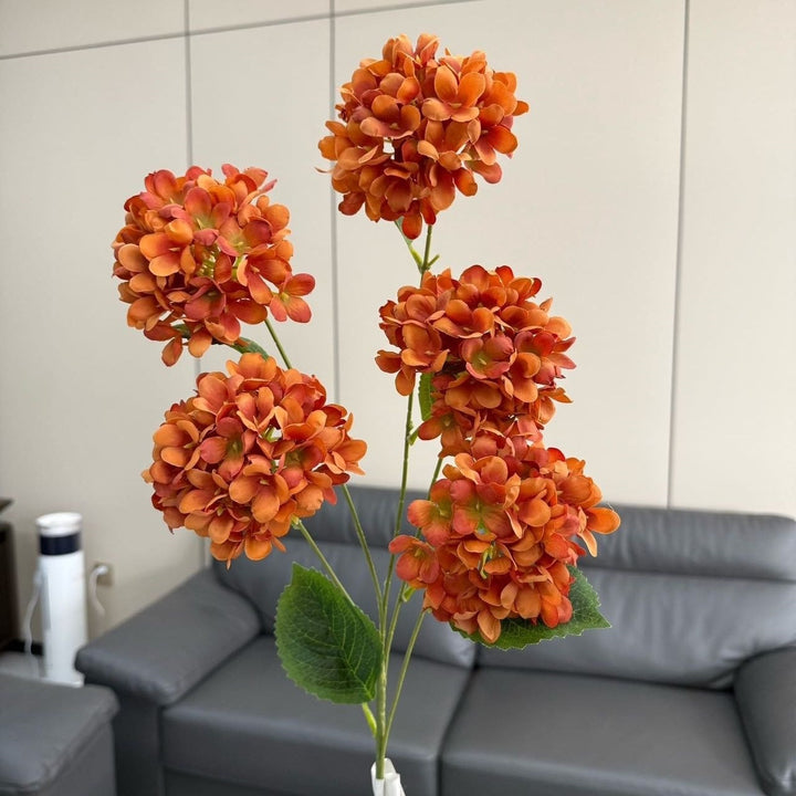 Lifelike Hydrangea Floral Arrangement