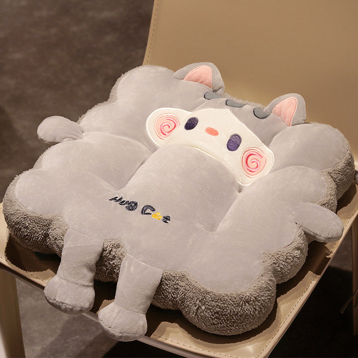 Plush seat cushion dog cloud with extra soft padding and attachment straps
