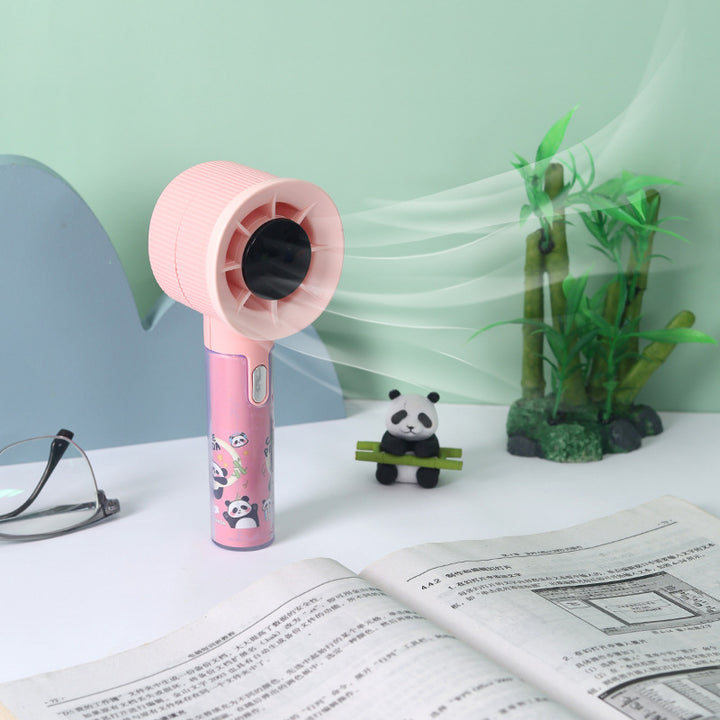 Women's Portable Handheld Fan with Cute Panda Design Kalsten