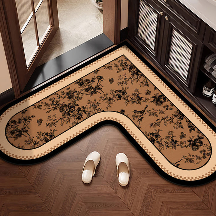 Checkered Pattern Anti-Fatigue Kitchen Mat