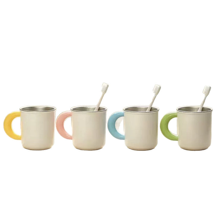 Stainless Steel Coffee and Tea Cup with Ergonomic Handle Kalsten