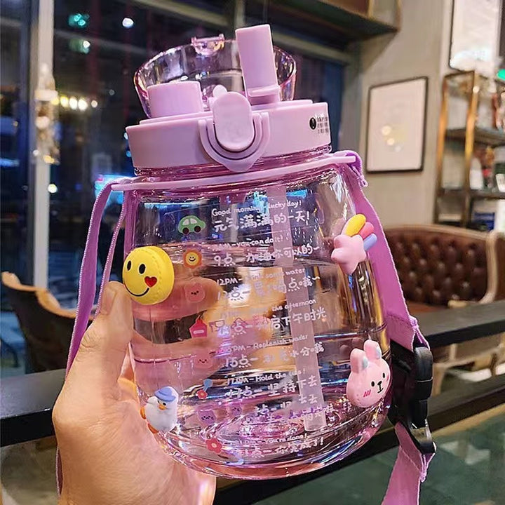 Women large motivational water bottle with leak-proof lid system Kalsten